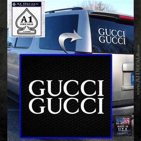 gucci stick|Gucci sticker for car.